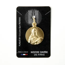 MED ND ste Thérèse plaqué or