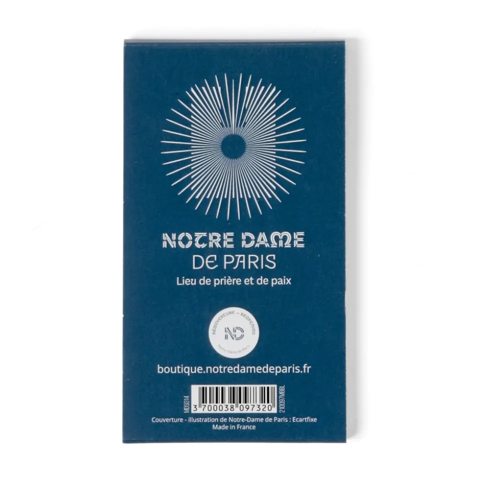 Mini bloc-notes cathédrale bleu