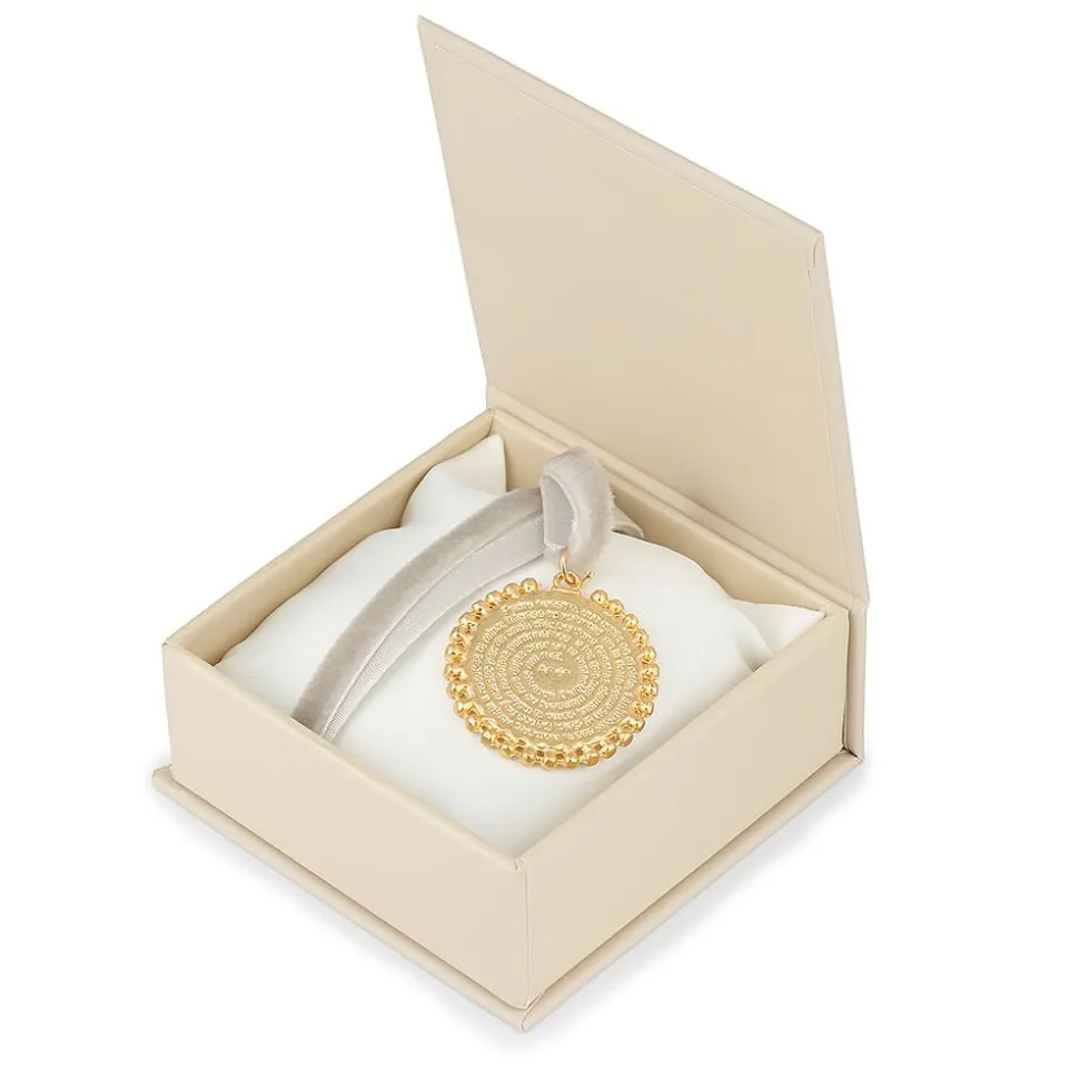 Parure Notre Père doré gris