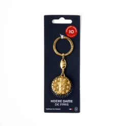 Porte clef Vierge doré 30mm