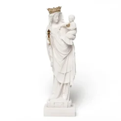 Statue Notre Dame en Albatre 17cm doré
