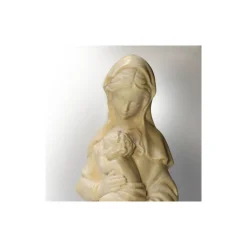 Statue Vierge à l'enfant en bois - 25cm