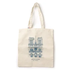 Tote bag Notre Dame bleu