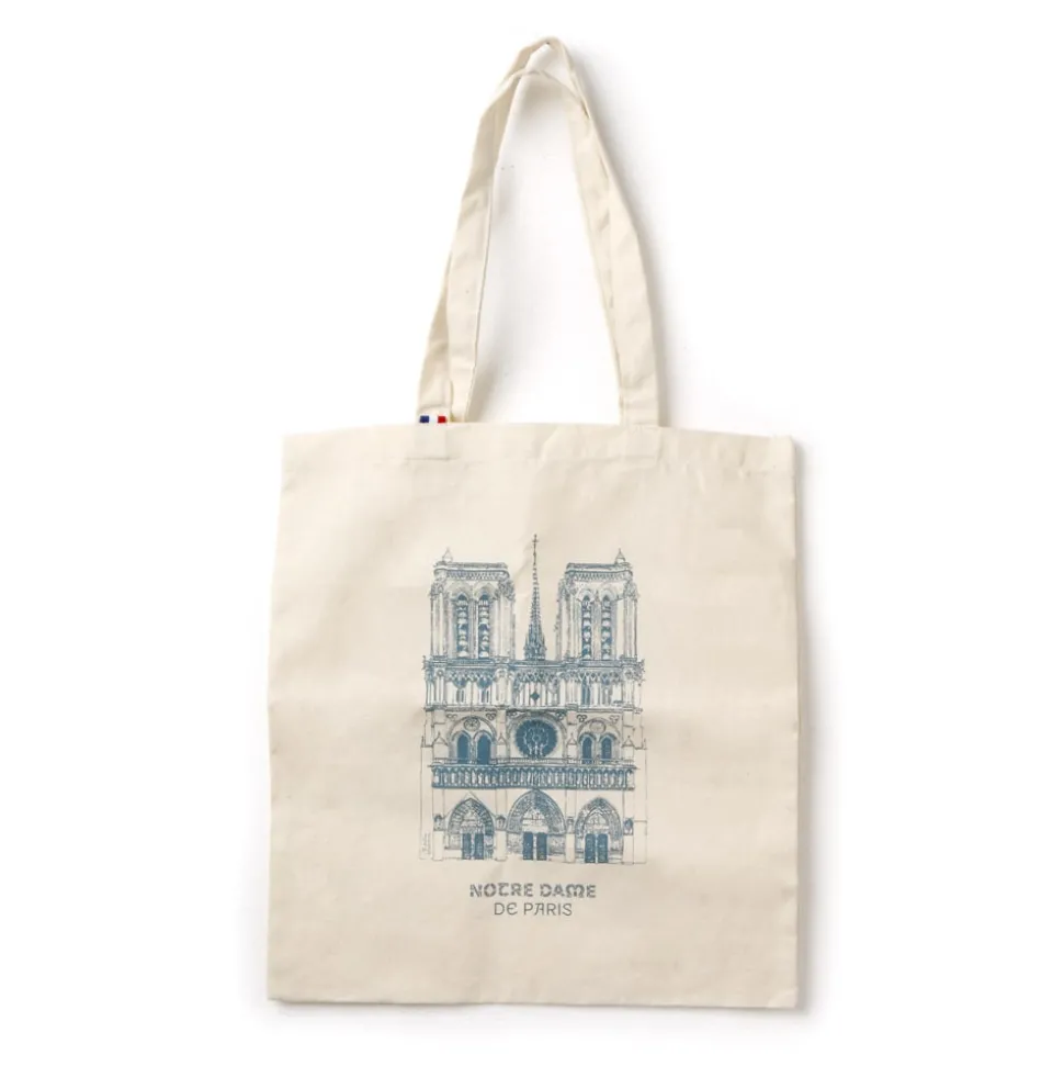 Tote bag Notre Dame bleu