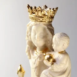 Vierge Notre Dame bois doré - 21 cm