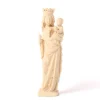 Vierge Notre-Dame bois naturel - 13 cm