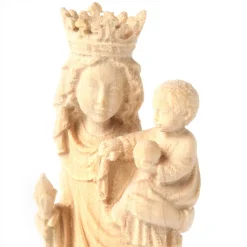 Vierge Notre-Dame bois naturel - 13 cm