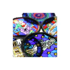 Vitrail Notre-Dame aux anges - 7 cm