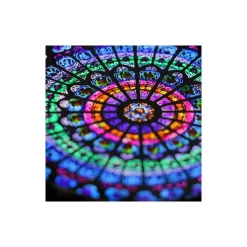 Vitrail Rosace Nord - 16 cm