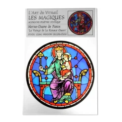 Vitrail statique, Rosace Ouest - 14cm