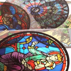 Vitrail statique, Rosace Ouest - 14cm